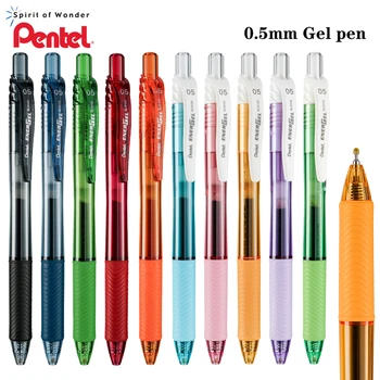 Japan Pentel гел писалка BLN-105 игла тръба тип преса цвят черна писалка 0.5mm гладка и бързо сушене училищни пособия стационарни