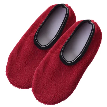 трикотаж мек против хлъзгане топло сгъстяване мода зима топло сгъстяване леопард легло чорап термични нехлъзгащи еластични подови чорапи чехъл 3