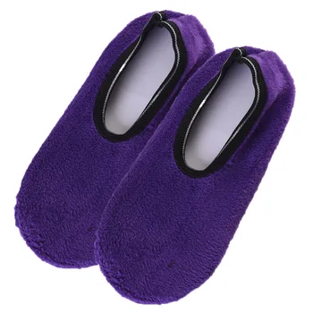трикотаж мек против хлъзгане топло сгъстяване мода зима топло сгъстяване леопард легло чорап термични нехлъзгащи еластични подови чорапи чехъл 4