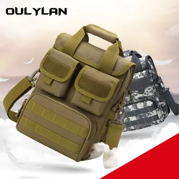 Нова външна тактическа чанта Мъже A4 размер чанти за рамо военни камуфлаж пратеник чанта мъжки инструмент чанта 1