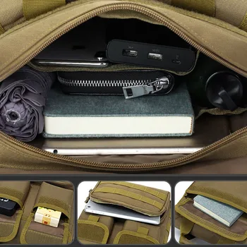 Нова външна тактическа чанта Мъже A4 размер чанти за рамо военни камуфлаж пратеник чанта мъжки инструмент чанта 4