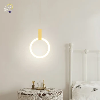 LED Nordic висулка светлини висяща лампа вътрешно осветление декорация на дома за трапезария маса хол пътека спалня нощно осветление 0