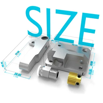 3D принтер ъпгрейд регулируем метален екструдер 3D принтер аксесоари за Creality CR10-V2 0