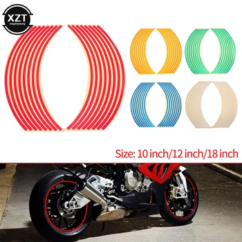 Стикер на колелото Светлоотразителни джанти ивица лента Байк мотоциклет стикери за Honda За Kawasaki Z750 Z800 За YAMAHA MT07 MT09 MT10 R1