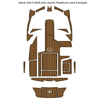 Качество 2015-2017 AXIS A22 Платформа за плуване Подложка за пилотска кабина Лодка EVA пяна тиково дърво Етаж Мат